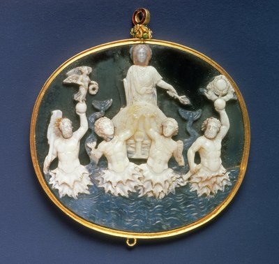 Cameo Commemorating the Naval Victory of Octavian over Mark Antony at the Battle of Actium by Roman